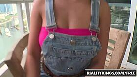 latina with big naturals gets licked. real feel in realitykings.