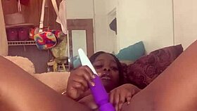 Blackjuicy2 shares her squirt time in a fun video