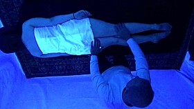 Gigi Breeze's Blacklight Massage Session