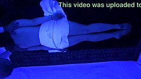 Gigi Breeze's Blacklight Massage Session