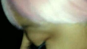 she loves sucking this big black cock so sloppy and wet