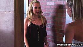 Emma Licks Stepmom Aaliyah's Natural Tits During Tribbing Roleplay