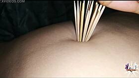 my beautiful navel piercing shines brightly