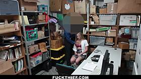 School teen 18+ fucked in lp office after gets caught redhanded - fuckthief