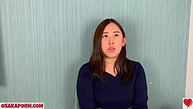 Plump asian girl's first naughty toy masturbation with big tits