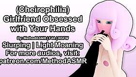 Is your girlfriend licking your hands?