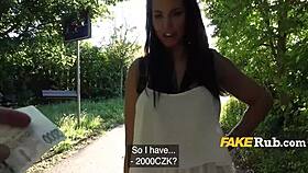 Busty European Teen Chooses Quick Fuck For Cash