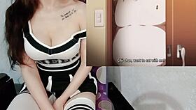 Lucky Guy Rides Lactating Teacher's Big Tits