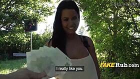 Busty European Teen Chooses Quick Fuck For Cash