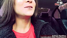 auto sextreffen with a skinny german teen 18+ slut outdoors