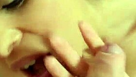 beautiful girl gives pov blowjob sucking skills