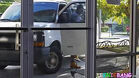 Busty Latina Teen Sucking and Riding Monster Cock Cowgirl Style