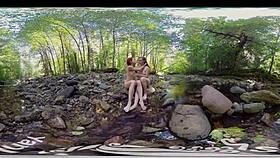 ana molly and belle yank shaved pussies in outdoor vr masturbation climax