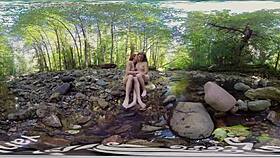 ana molly and belle yank shaved pussies in outdoor vr masturbation climax