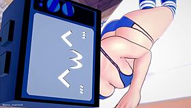 i love watching this anime girl in bikini getting cumshot in doggystyle