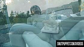 Anastasia Black Rides Boyfriend's Dick Near Pool In Brunette Hardcore Cumshot