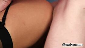 Feisty idol receives extreme cum load on face. She sucks all the love juice.