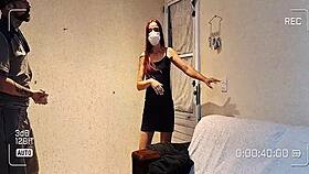 Hot wife catches perverted electrician online in web cam sex tease demonstration