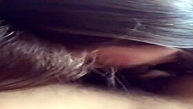 Hot asian amateur girl exposed in homemade blowjob