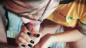 i'm recieving warm cum on my face from blowjob