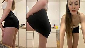 sexy dance show girl performs on webcam