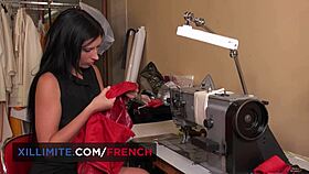 a big monster cock stretches amel annoga's ass during anal and blowjob session