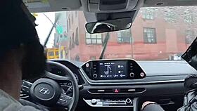 Will this ebony teen ride my big black cock for a ride home?