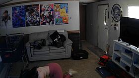 workout session with leggings and big ass