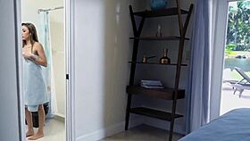 Teen Dani Blu Rides Stepbrother's Big Cock Reverse Cowgirl