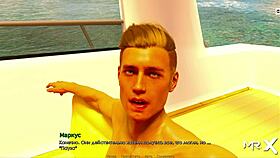 Retrieving the past - guys relaxing on yacht e3 6