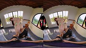 Vrlatina shows two super hot latinas in threesome in vr.
