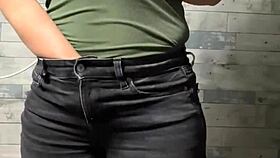 classy amateur milf wife teases with slow strip show