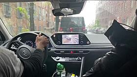 Will this ebony teen ride my big black cock for a ride home?