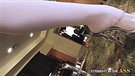 i fuckd that brace face giner teen's ass hard with my big black cock