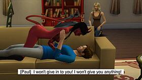 Succubus Seduces Married Bride in Sims 4