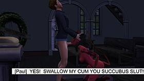 Succubus Seduces Married Bride in Sims 4