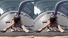 Fuck Harley Quinn in public before police arrive!