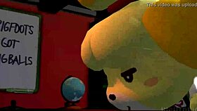 Isabelle From Animal Crossing New Leaf In A Fun Game Scenario