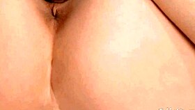 Close up view of creampie in amateur sex video