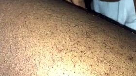 Horny Ebony Couple Spits On Big Wet Ass Pussy