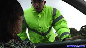 British milf sucks balls and rides hard