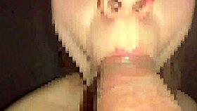 Blindfolded Wife Deepthroats Amateur Cock