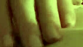 I'm playing with her shaved pussy, fingering close up in our amateur session