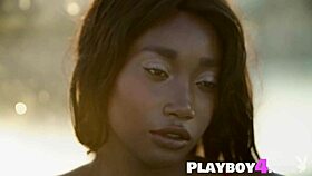 ebony teen selene poses big ass