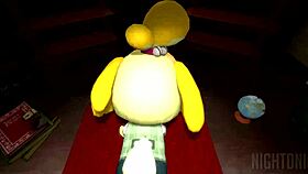 Isabelle From Animal Crossing New Leaf In A Fun Game Scenario