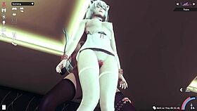 Girlfriend rides friend in cowgirl position for intense thighjob action