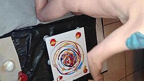 Skinny Naked Amateur Sucks Big Cock Hard