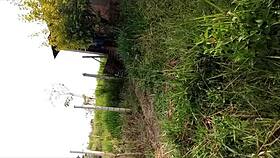 Outdoor Couple Sucks and Cums Secretly