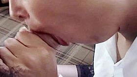 Maid’s Husband Drilled in Wild Lunchtime Fuck Session