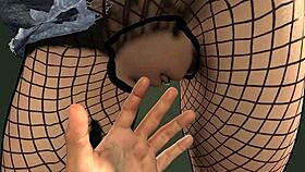 The Girl Shows Everything As A Voyeur Bitch